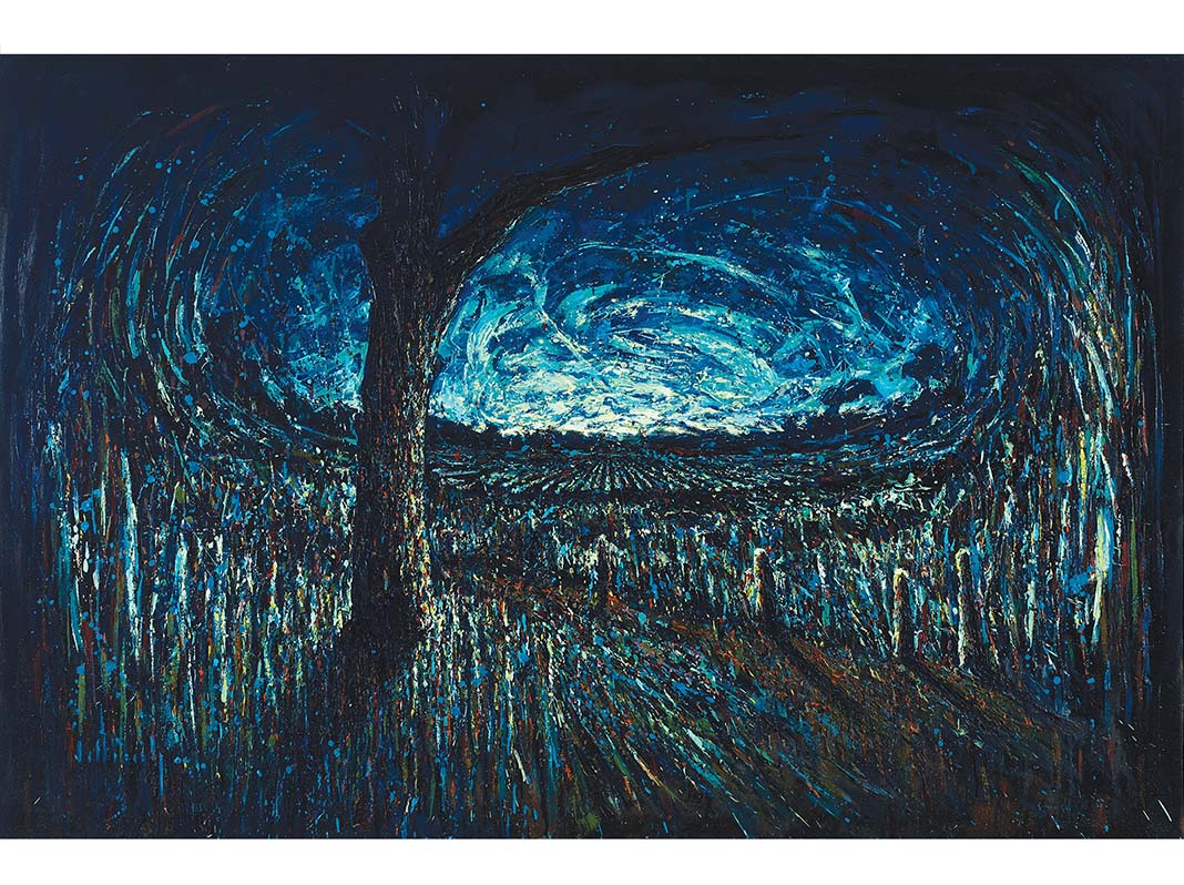 Paesaggi exhibition, Francesco Villicich, oil on cavas series