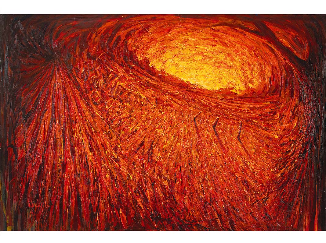 Paesaggi exhibition, Francesco Villicich, oil on cavas series