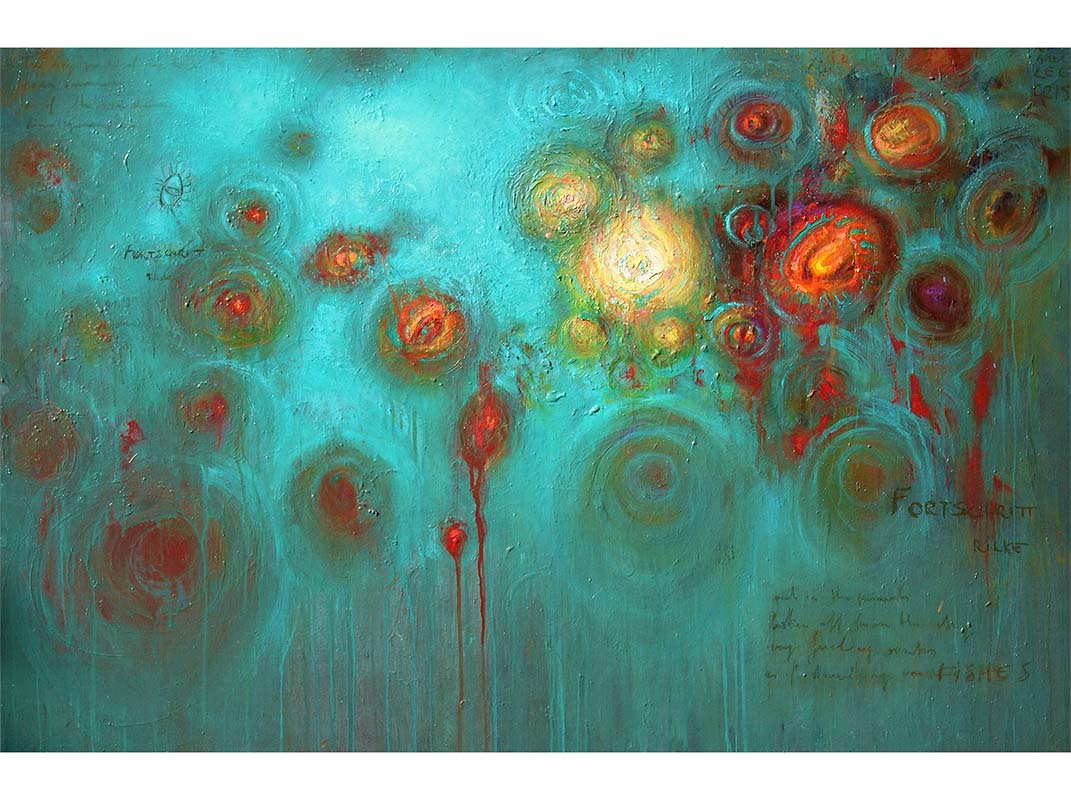 The Well exhibition, Francesco Villicich, oil on cavas series